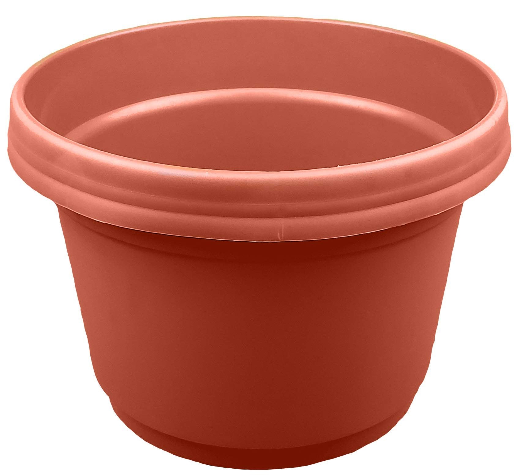 Austin Planter Case of 5 - Multi Size & Color Plastic Flower Pot, Seedling & Nursery Planter with Saucers