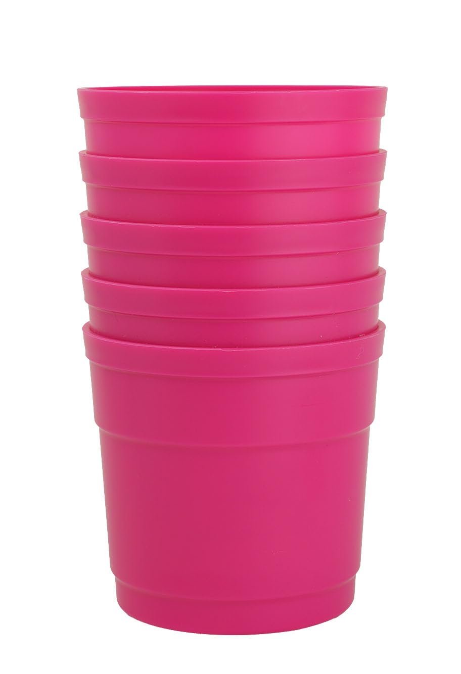 Austin Planter Case of 5 - Multi Size & Color Plastic Flower Pot, Seedling & Nursery Planter with Saucers