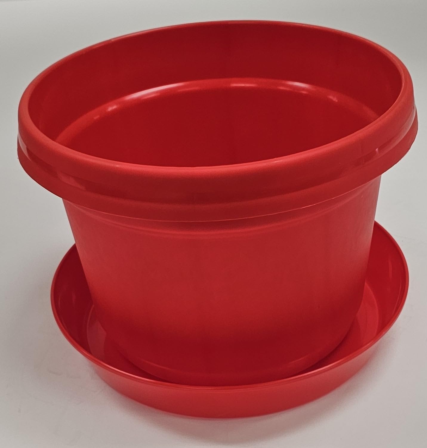 Austin Planter Case of 5 - Multi Size & Color Plastic Flower Pot, Seedling & Nursery Planter with Saucers