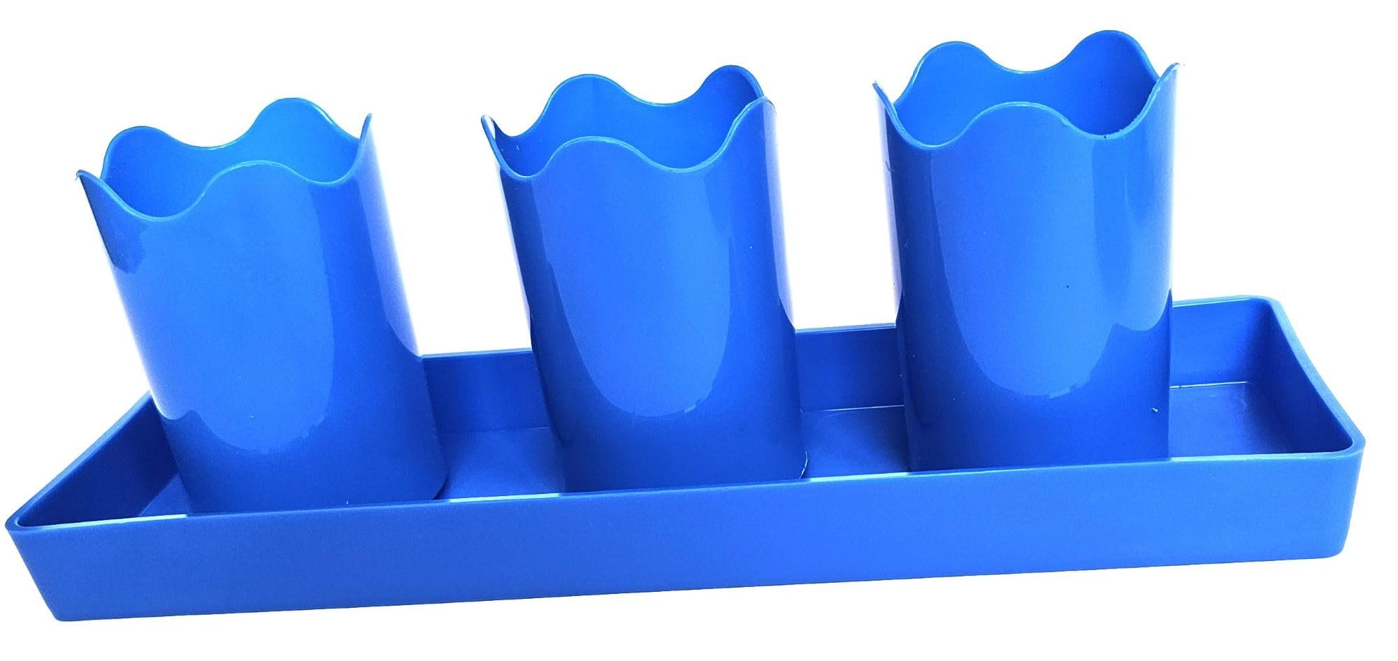 Austin Planter Case of 5 - Multi Size & Color Plastic Flower Pot, Seedling & Nursery Planter with Saucers