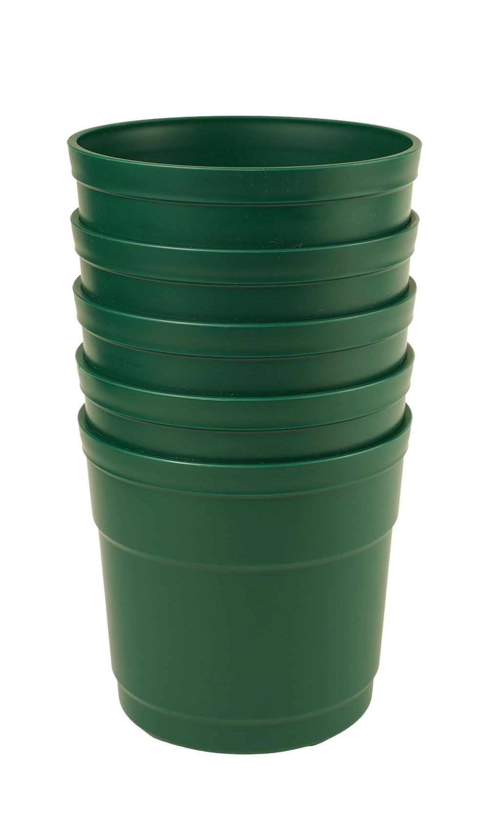 Austin Planter Case of 5 - Multi Size & Color Plastic Flower Pot, Seedling & Nursery Planter with Saucers