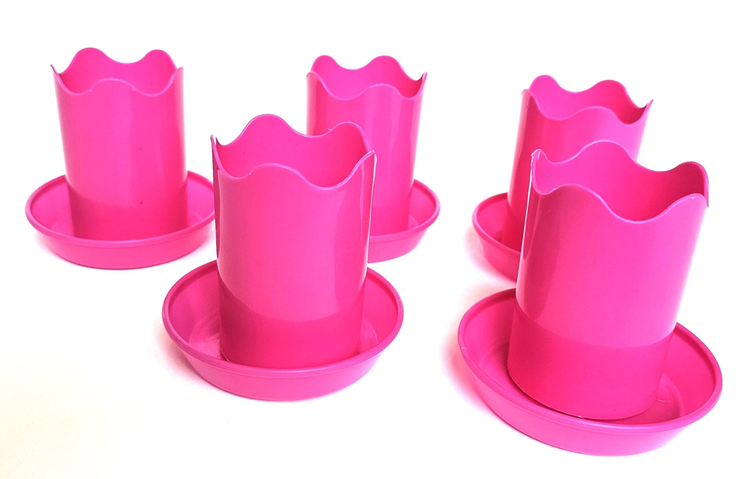 Austin Planter Case of 5 - Multi Size & Color Plastic Flower Pot, Seedling & Nursery Planter with Saucers