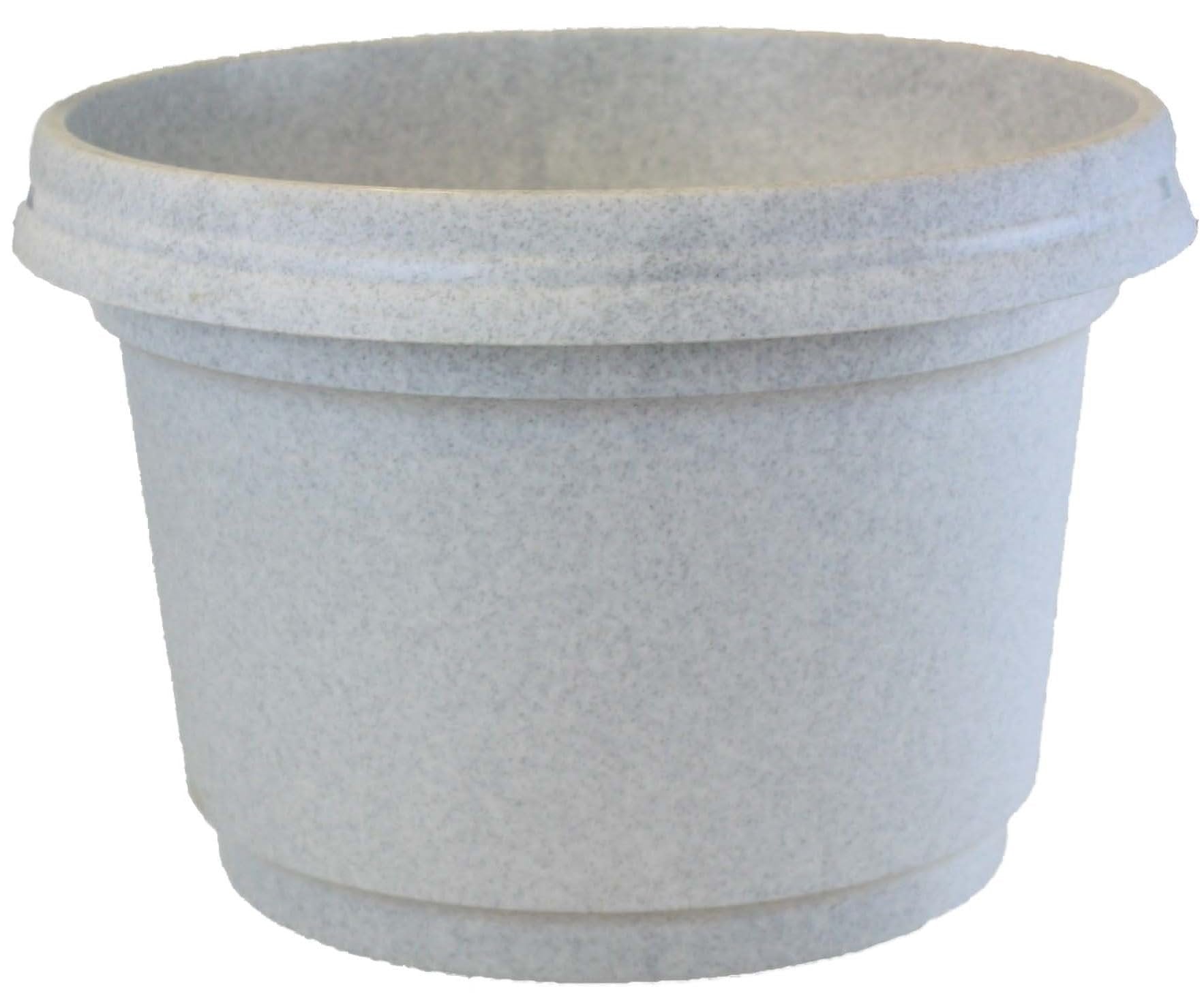 Austin Planter Case of 5 - Multi Size & Color Plastic Flower Pot, Seedling & Nursery Planter with Saucers