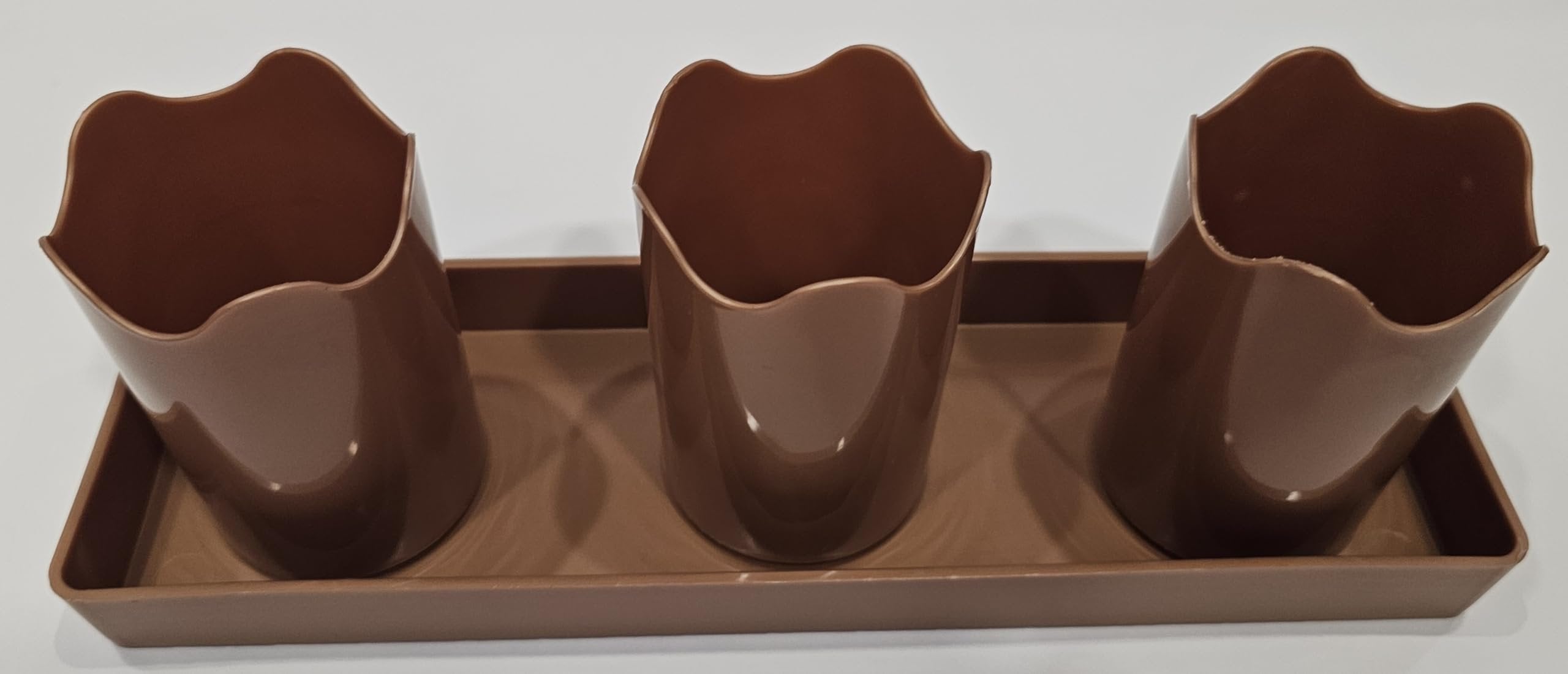 Austin Planter Case of 5 - Multi Size & Color Plastic Flower Pot, Seedling & Nursery Planter with Saucers