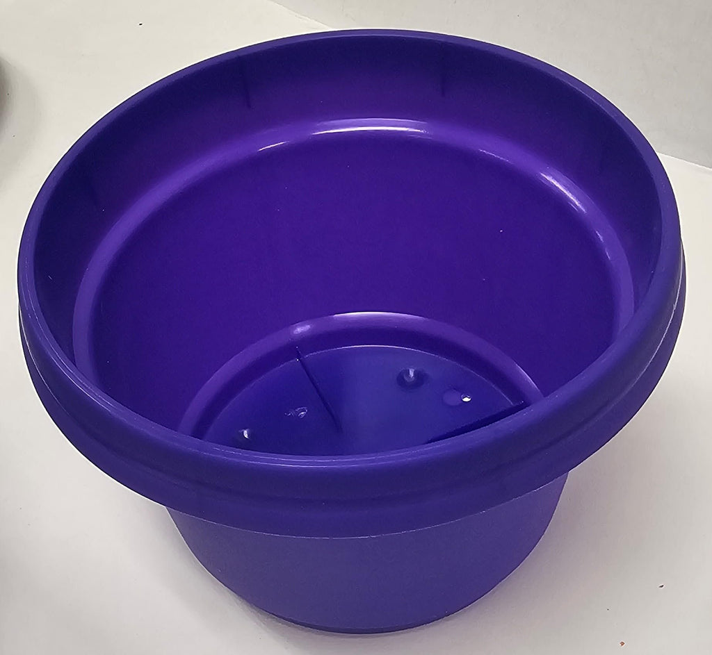 Austin Planter Case of 5 - Multi Size & Color Plastic Flower Pot, Seedling & Nursery Planter with Saucers