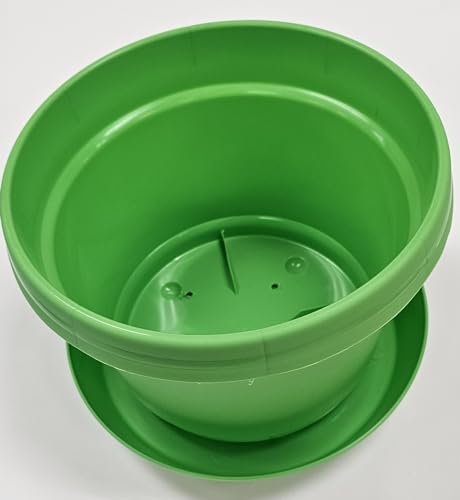 Austin Planter Case of 5 - Multi Size & Color Plastic Flower Pot, Seedling & Nursery Planter with Saucers