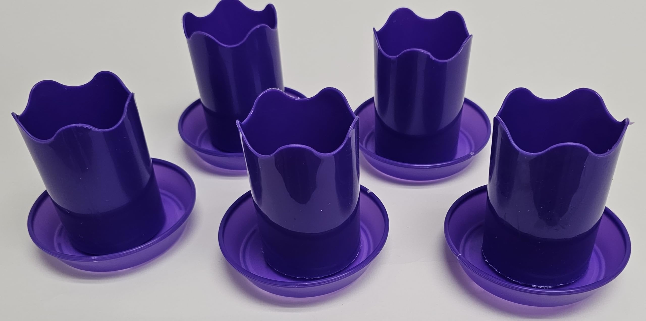 Austin Planter Case of 5 - Multi Size & Color Plastic Flower Pot, Seedling & Nursery Planter with Saucers