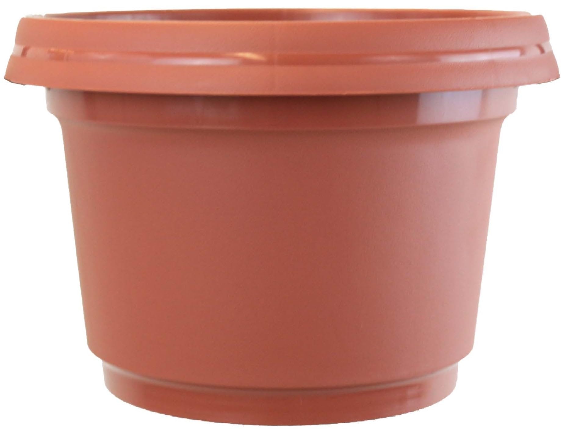 Austin Planter Case of 5 - Multi Size & Color Plastic Flower Pot, Seedling & Nursery Planter with Saucers