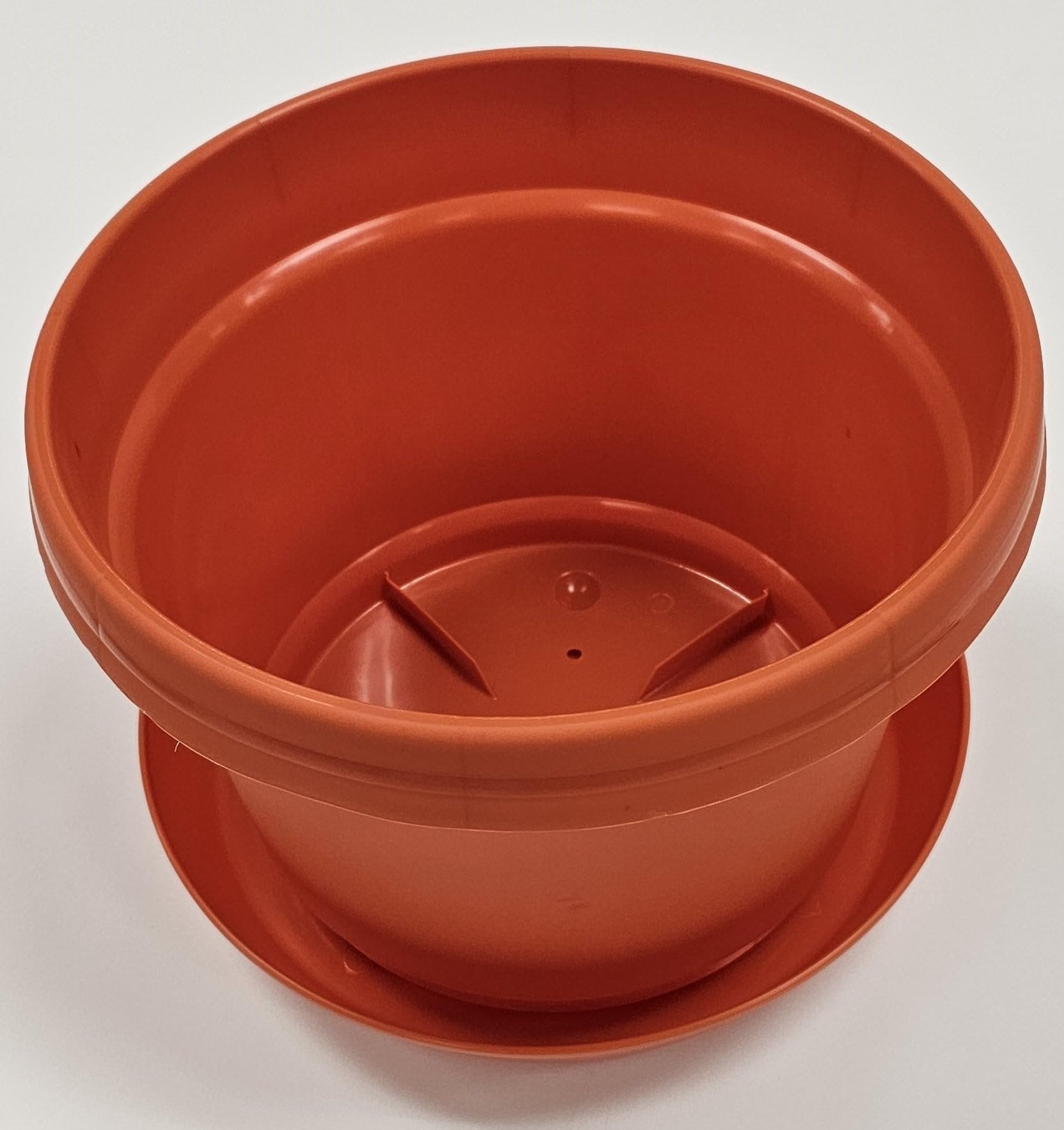 Austin Planter Case of 5 - Multi Size & Color Plastic Flower Pot, Seedling & Nursery Planter with Saucers