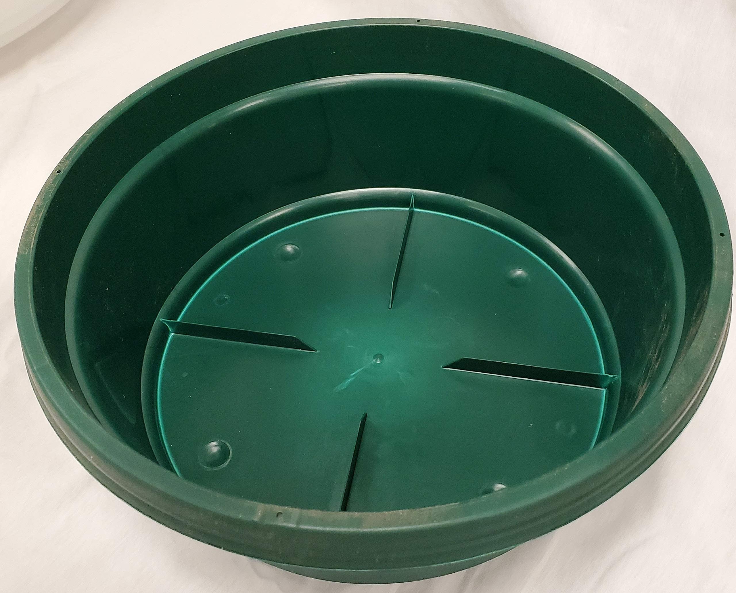 Austin Planter Case of 5 - Multi Size & Color Plastic Flower Pot, Seedling & Nursery Planter with Saucers
