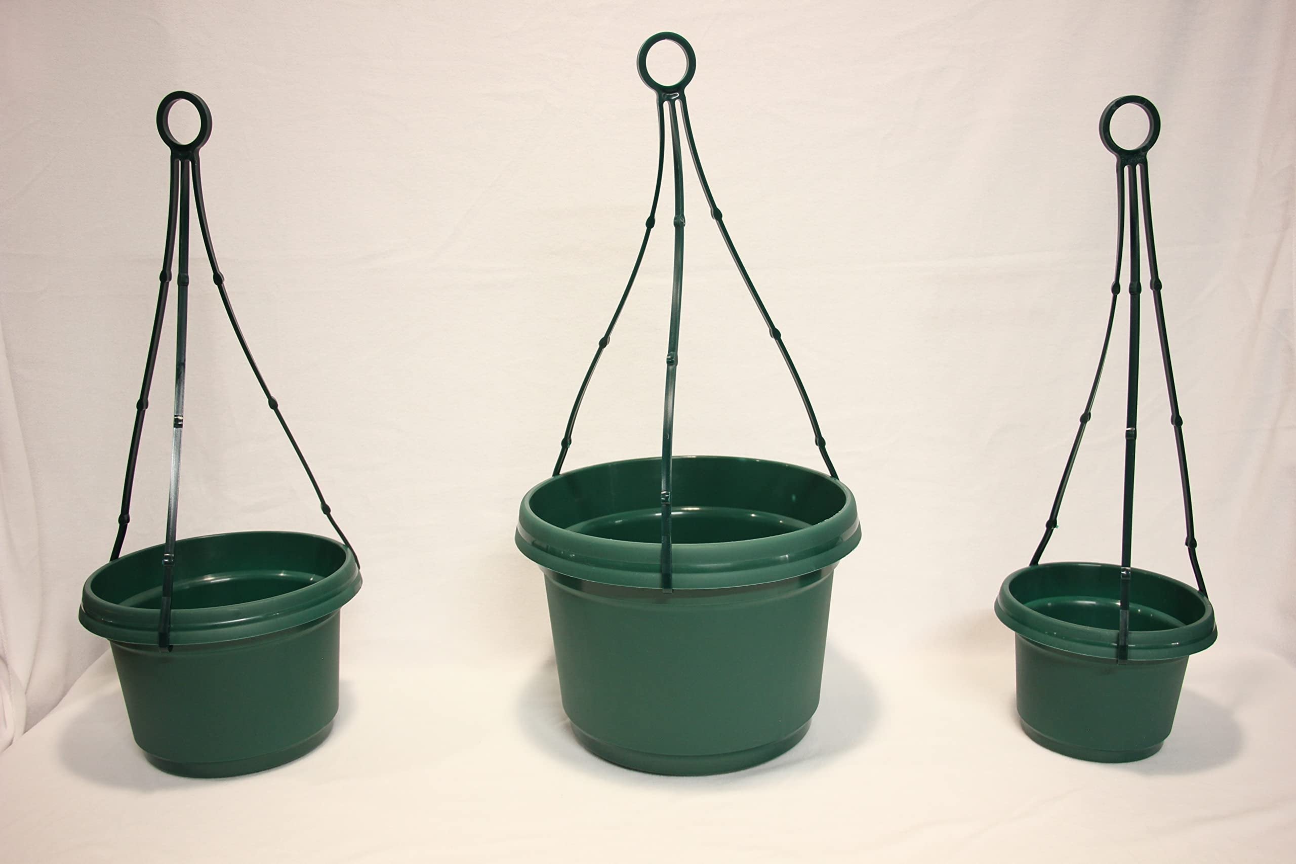 Austin Planter Case of 5 - Multi Size & Color Plastic Flower Pot, Seedling & Nursery Planter with Saucers