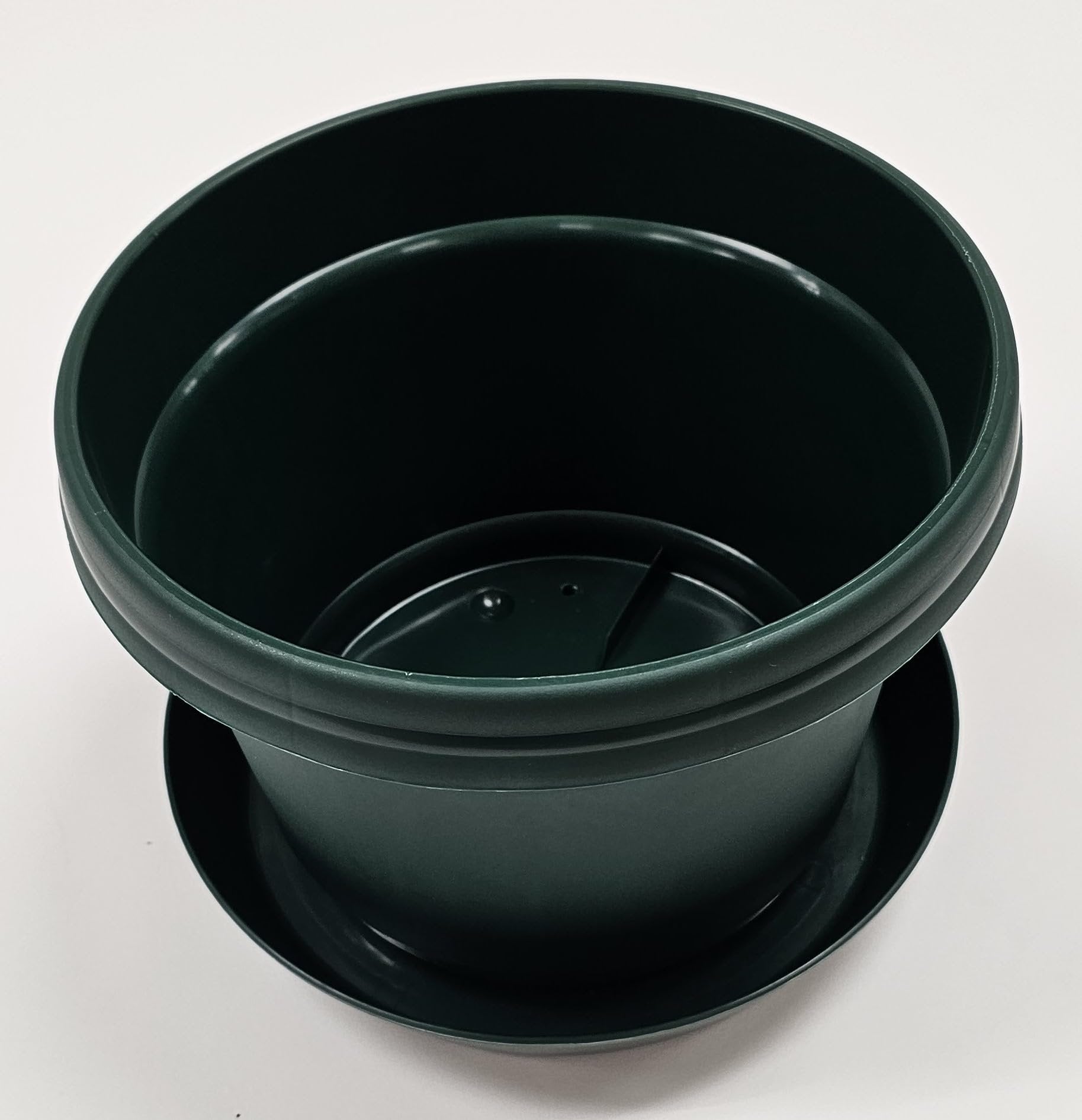 Austin Planter Case of 5 - Multi Size & Color Plastic Flower Pot, Seedling & Nursery Planter with Saucers