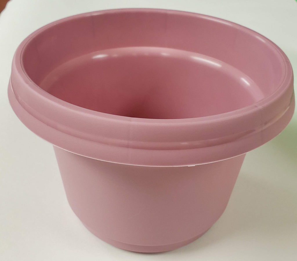 Austin Planter Case of 5 - Multi Size & Color Plastic Flower Pot, Seedling & Nursery Planter with Saucers