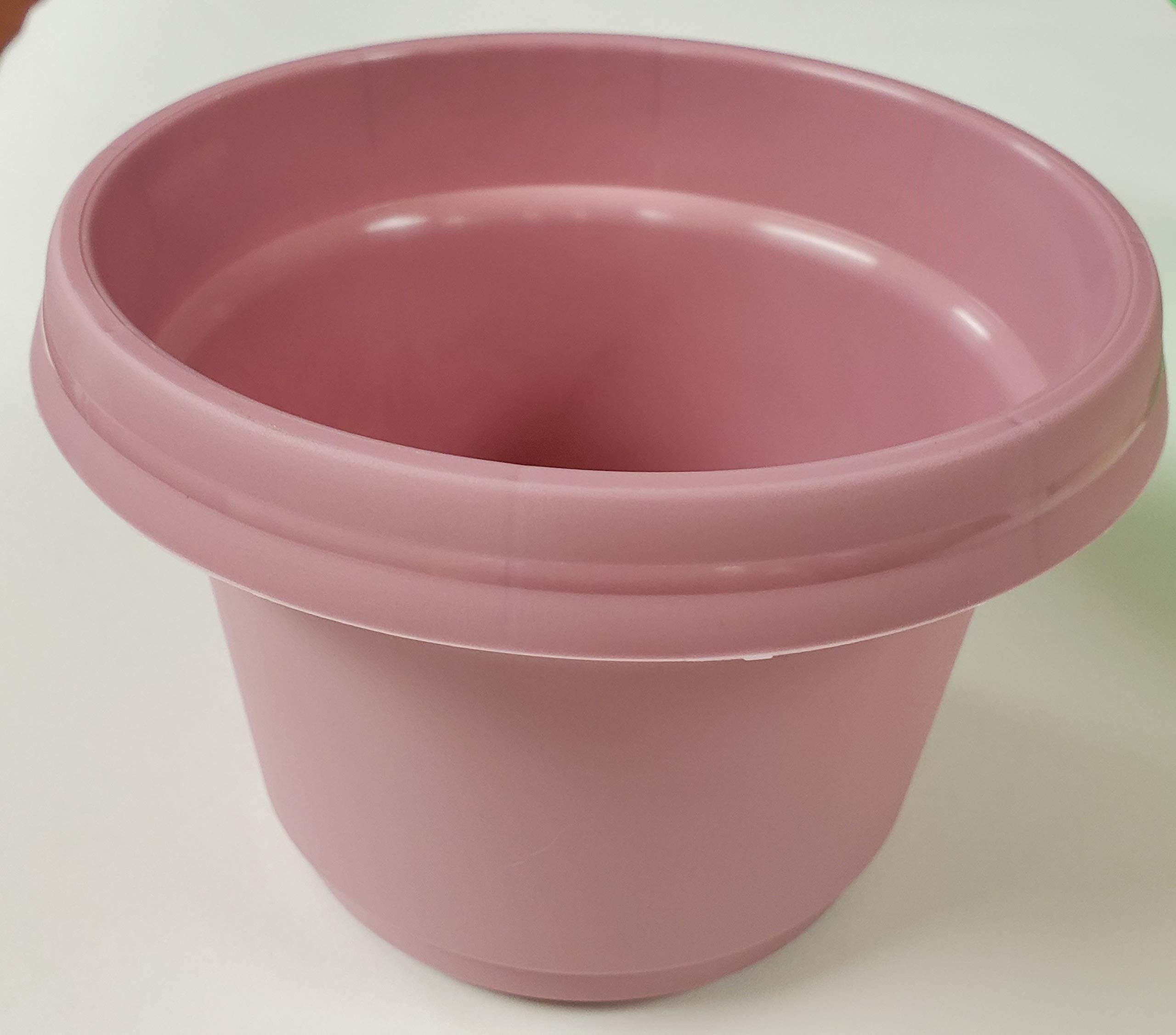 Austin Planter Case of 5 - Multi Size & Color Plastic Flower Pot, Seedling & Nursery Planter with Saucers