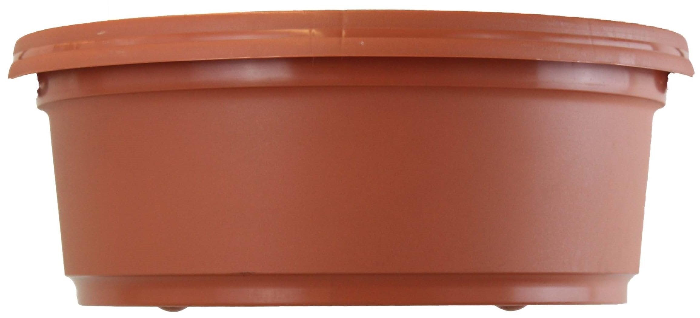 Austin Planter Case of 5 - Multi Size & Color Plastic Flower Pot, Seedling & Nursery Planter with Saucers