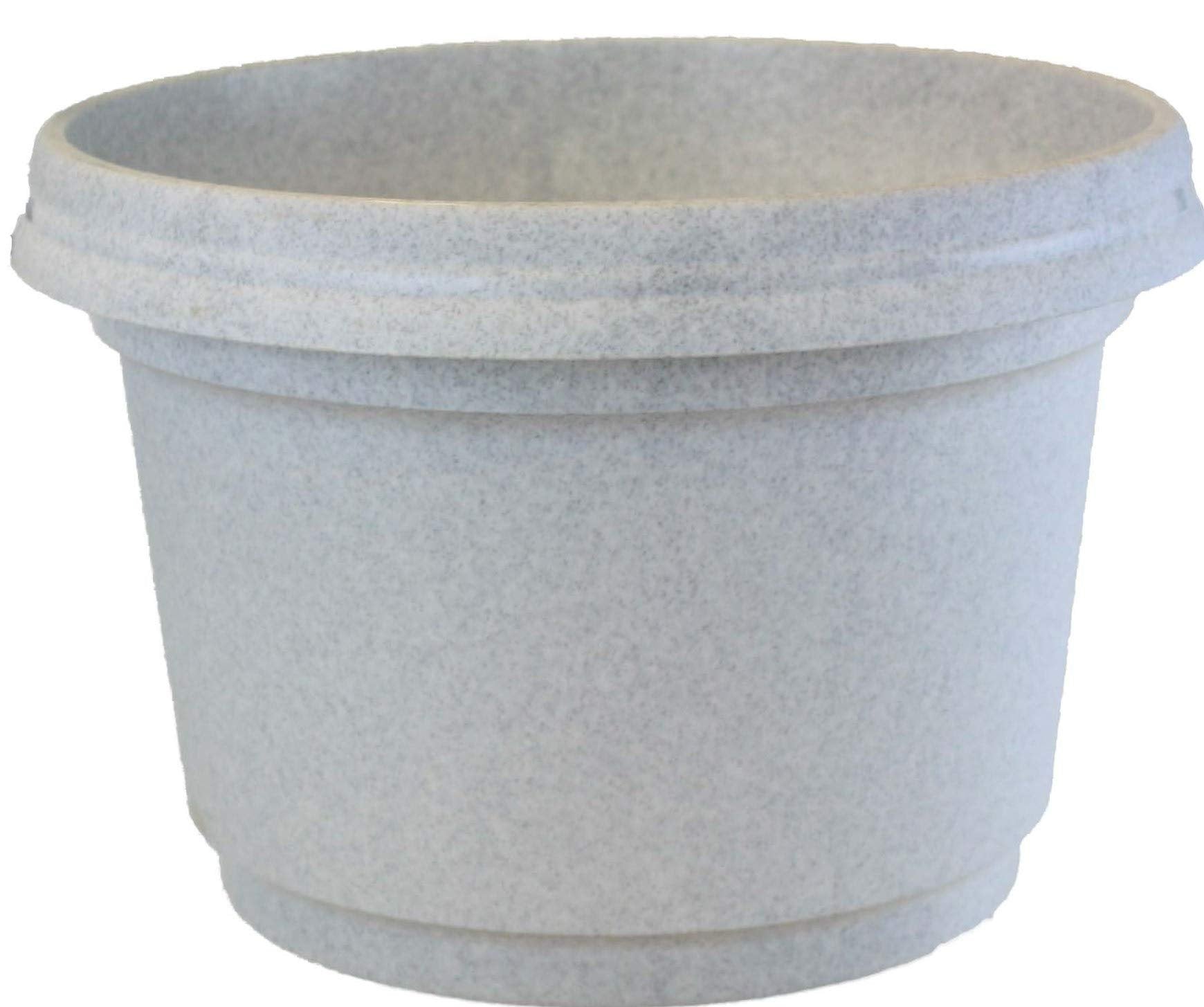 Austin Planter Case of 5 - Multi Size & Color Plastic Flower Pot, Seedling & Nursery Planter with Saucers