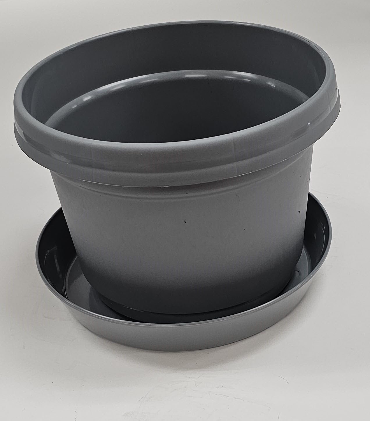 Austin Planter Case of 5 - Multi Size & Color Plastic Flower Pot, Seedling & Nursery Planter with Saucers